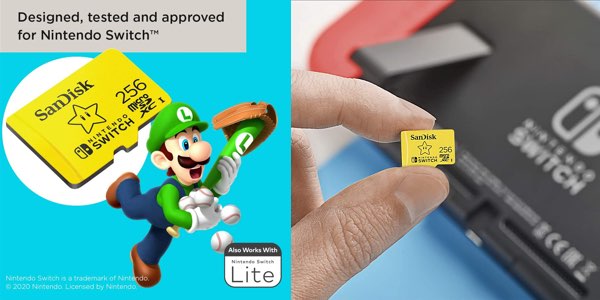 Tarjeta microSDXC SanDisk de 256 GB para Nintendo Switch