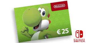 Tarjeta 25€ de sado para Nintendo eShop