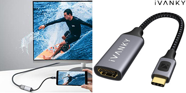 Adaptador USB C a HDMI Ivanky 4K a 60Hz barato en Amazon