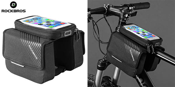 Bolsa para bicicleta ROCKBROS impermeable para móvil y accesorios