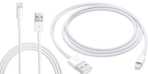 Cable Apple de USB a conector Lightning barato