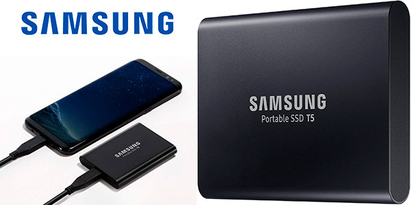 Chollo Disco SSD Samsung PSSD T5 de 1 TB