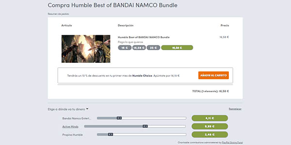 Comprar Pack Humble "Lo mejor de Bandai Namco Bubdle"