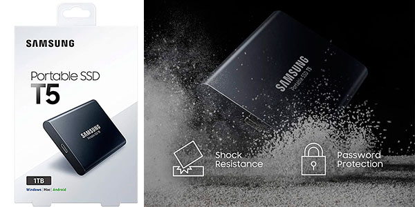 Disco SSD Samsung PSSD T5 de 1 TB barato