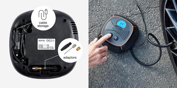 Inflador de neumáticos digital preconfigurado Eono Essentials B68A chollo en Amazon