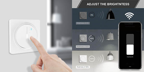 Interruptor inteligente Maxcio compatible con Alexa, Google Home e IFTTT