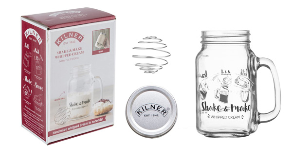 Jarra para montar nata Kilner Shake & Make de 540 ml barata en Amazon