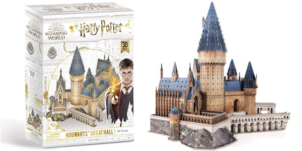 Puzzle 3D Harry Potter Maqueta Gran Salón de Hogwarts de CubicFun barato en Amazon