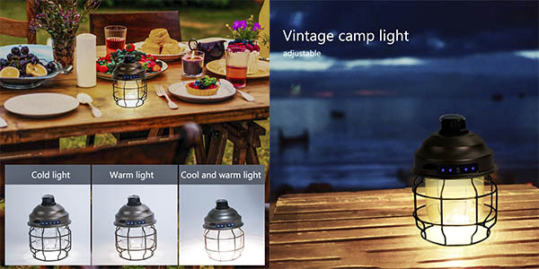 lámpara camping vintage oferta