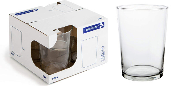 Pack x12 Vasos de vidrio Luminarc Sidra de 53 cl/ud baratos en Amazon