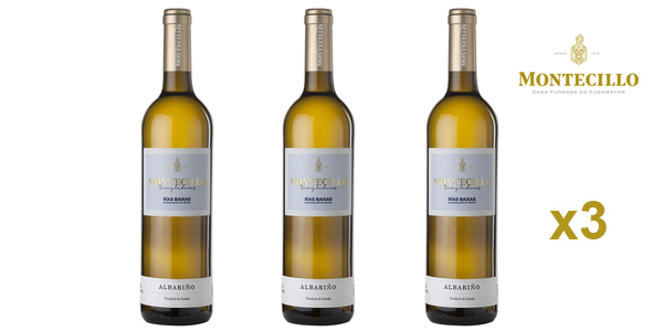 Pack x3 Montecillo Singladuras Albariño D.O. Rias Baixas de 750 ml/ud barato en Amazon