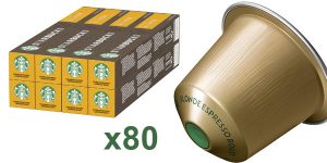 Pack x80 Cápsulas de café Starbucks Blonde Espresso Roast barato en Amazon