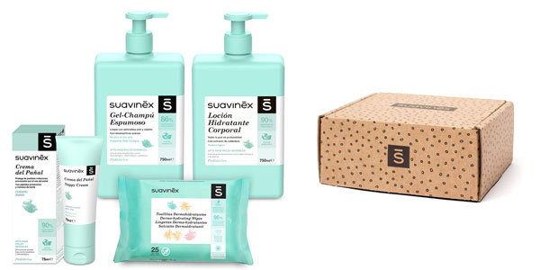 ▷ Chollo Pack cosmética Suavinex Gran Formato para bebé con 4 productos  esenciales por sólo 23,70€ (-35%)