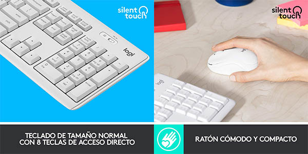 Pack de teclado y ratón Logitech MK295 barato
