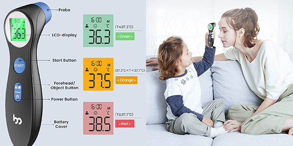 TermÃ³metro digital Femometer por infrarrojos para bebÃ© barato