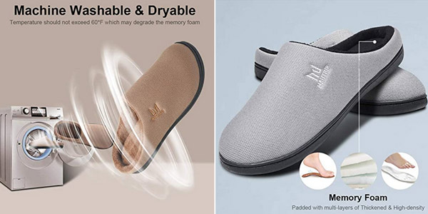 Pantuflas antideslizantes Maiitrip de espuma viscoelástica para hombre chollo en Amazon