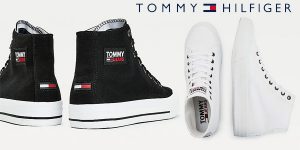 Zapatillas Tommy Jeans Mid Cut Log Lace Up para hombre baratas en Amazon