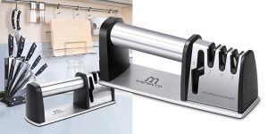 Afilador de cuchillos profesional Menneyo de 4 ranuras barato en Amazon