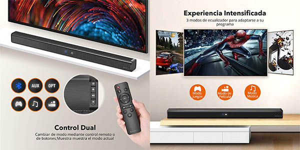 Barra de sonido TaoTronics con Bluetooth 5.0 barata