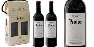 Chollo Estuche de 2 botellas de vino tinto Protos Crianza 2016 de 75 cl