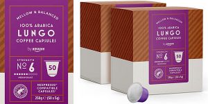 Chollo Pack de 100 cápsulas de café Amazon Lungo compatibles con Nespresso