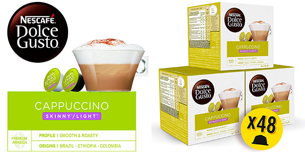 Chollo Pack de 48 cápsulas de café Cappuccino Ligth de Nescafé Dolce Gusto