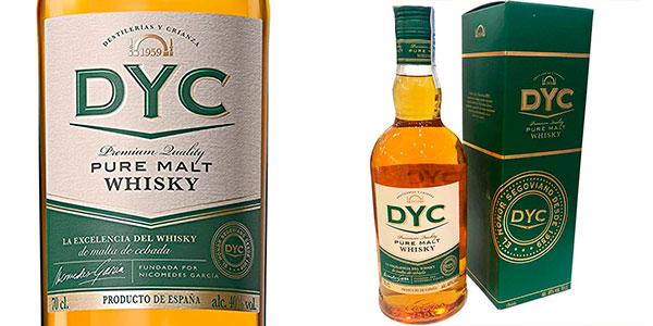Chollo Whisky Dyc Pure Malt estuchado de 700 ml