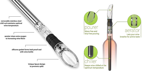 Enfriador de vino MXTIMWAN 3-en-1 chollo en Amazon