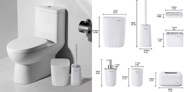 Juego de 8 Accesorios de Baño Trustlife oferta en Amazon