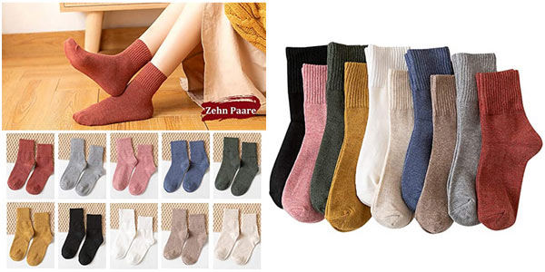 Pack x10 Pares de calcetines Redstorm para mujer baratos en Amazon