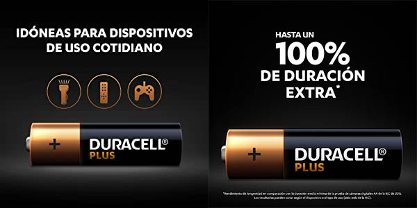 Pack x18 Pilas alcalinas Duracell Plus AA
