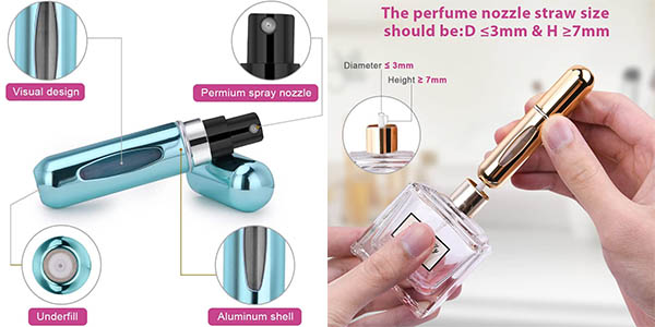 Pack x5 Atomizador de perfume recargable