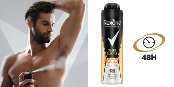 Pack x6 Desodorante Rexona Men Sport Defence antitranspirante de 150 ml/ud chollo en Amazon
