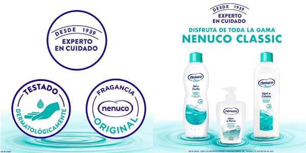 Nenuco Pack Cuidado Classic con 2 geles de ducha, 1 colonia y 1 jabón de manos chollo en Amazon
