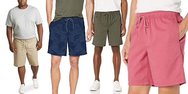 Pantalón corto Amazon Essentials con cintura elástica y cordón para hombre barato en Amazon