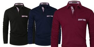 Polo de manga larga GHYUGR para hombre barato en Amazon