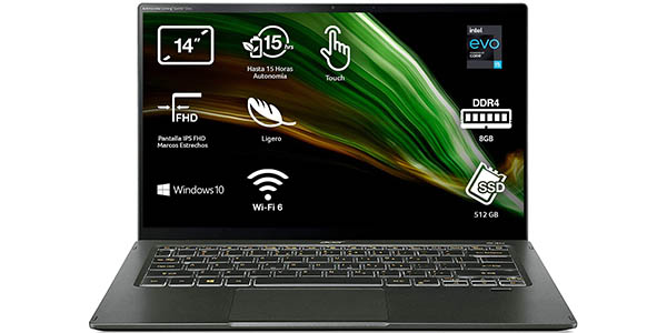 Portátil Acer ‎Swift 5 NU-SF514 de 14" Full HD