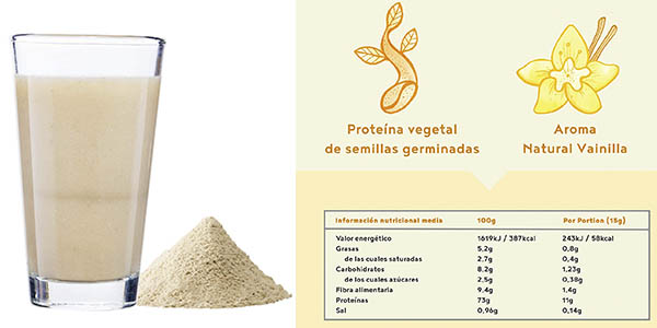proteína vegana vainilla bote oferta