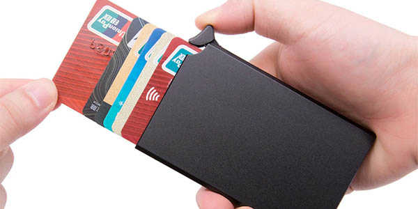 Tarjetero automático de aluminio CiziCoco con protección RFID en AliExpress