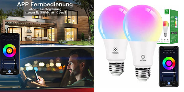 bombillas LED inteligentes Woox oferta