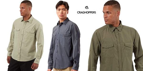 Camisa de senderismo Craghoppers Kiwi LS Shirt para hombre barata en Amazon