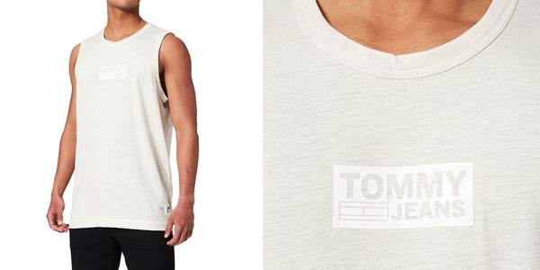 Tommy Jeans TJM Tonal Box Logo Tank Camiseta para Hombre