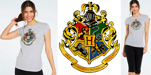 Chollo Camiseta Harry Potter Hogwarts para mujer