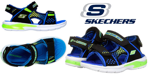 Chollo Sandalias infantiles Skechers S-Ligths: E-II Sandal - Beach Glower con luz