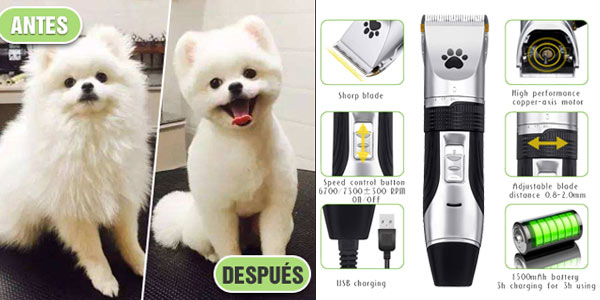 Cortapelos para mascotas Focuspet oferta en Amazon