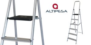 Escalera de aluminio de 6 peldaños Altipesa barata en Leroy Merlin