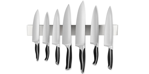 Estante de almacenamiento de acero inoxidable Jranter para cuchillos de cocina barato en Amazon