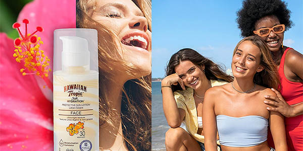 Crema solar facial Hawaiian Tropic Silk Air Soft Face SPF 30 de 50 ml