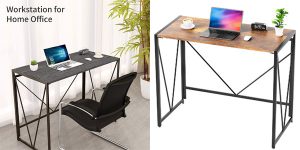Mesa escritorio plegable Noblewell barata en Amazon