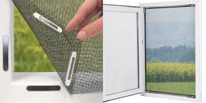Cortina mosquitera magnética "Magic Click" para ventanas